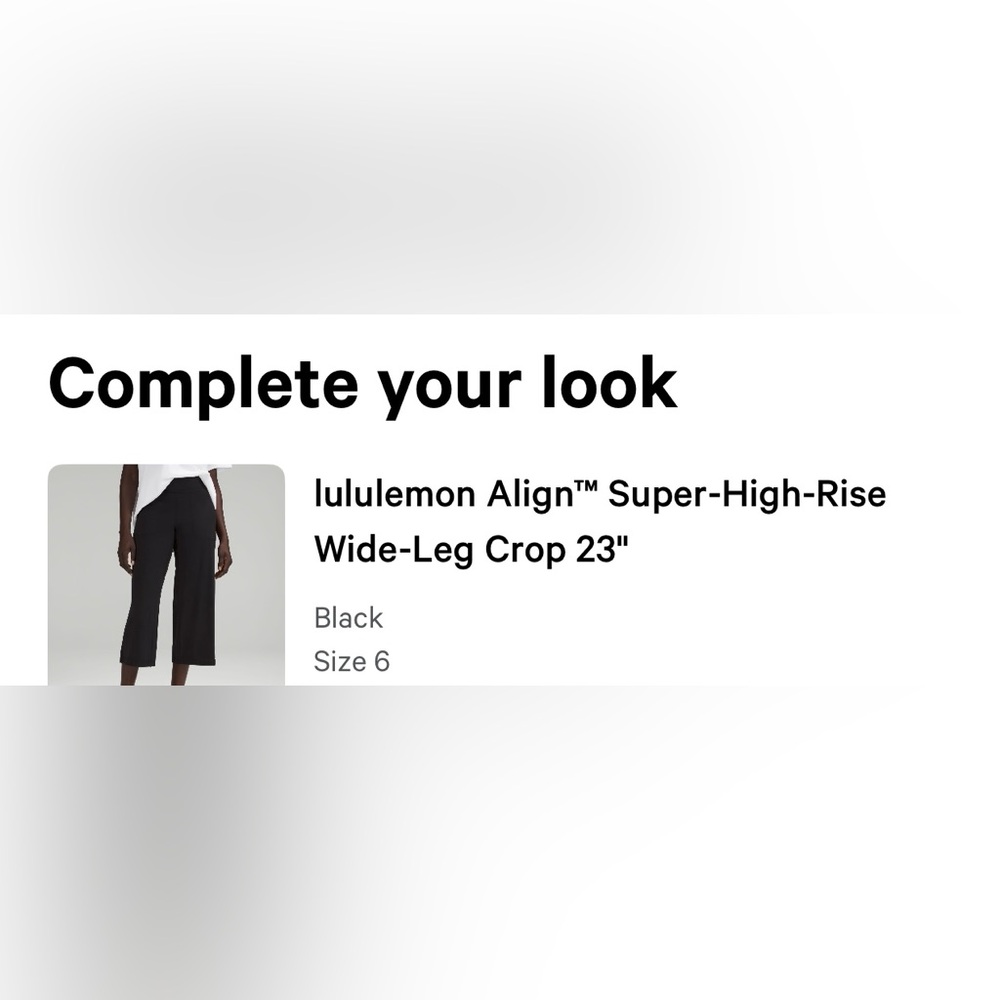 Lululemon Align High Rise Crop